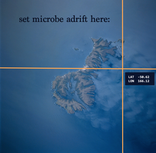 adrift_project's tweet photo. Ripples visible in this #NASA image of Auckland Island are internal waves. Caused by tides, deep-sea ridges or in this case, wind, it must be quite a ride for microbes drifting here. Learn more about the microbe experience and launch your microbe today: https://t.co/kgcWEijcc6 https://t.co/JeMZ3RzJZg