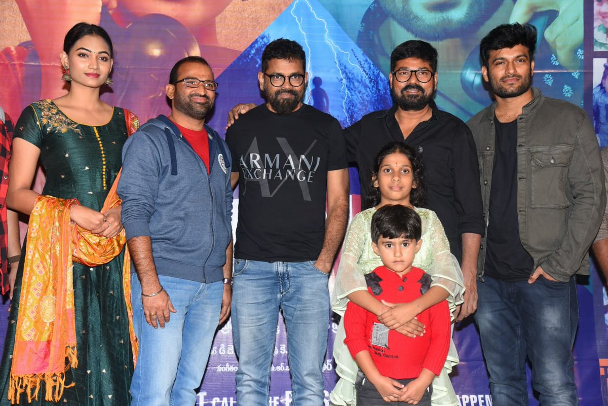 igtelugu's tweet photo. Pics from #PlayBackTeaser launch 

Director @aryasukku graced the event 

Starring @idineshtej @ananyanagalla @ArjunKalyan,  @imSpandanaofficial, Karthikeya Krishna Malladi, @TNRdirector 

Directed by @darshakudu17 

Produced by @SVArtCreations https://t.co/8GV2GxXRTo