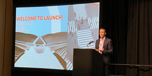 wspusa's tweet photo. We're excited to see so many of our #DevelopingProfessionals at #LAUNCH 2019 today. #WSPUSA CEO Lou Cornell gives opening keynote to these recent graduates. #WeAreWSP #DPN https://t.co/lXBAM0sQkx