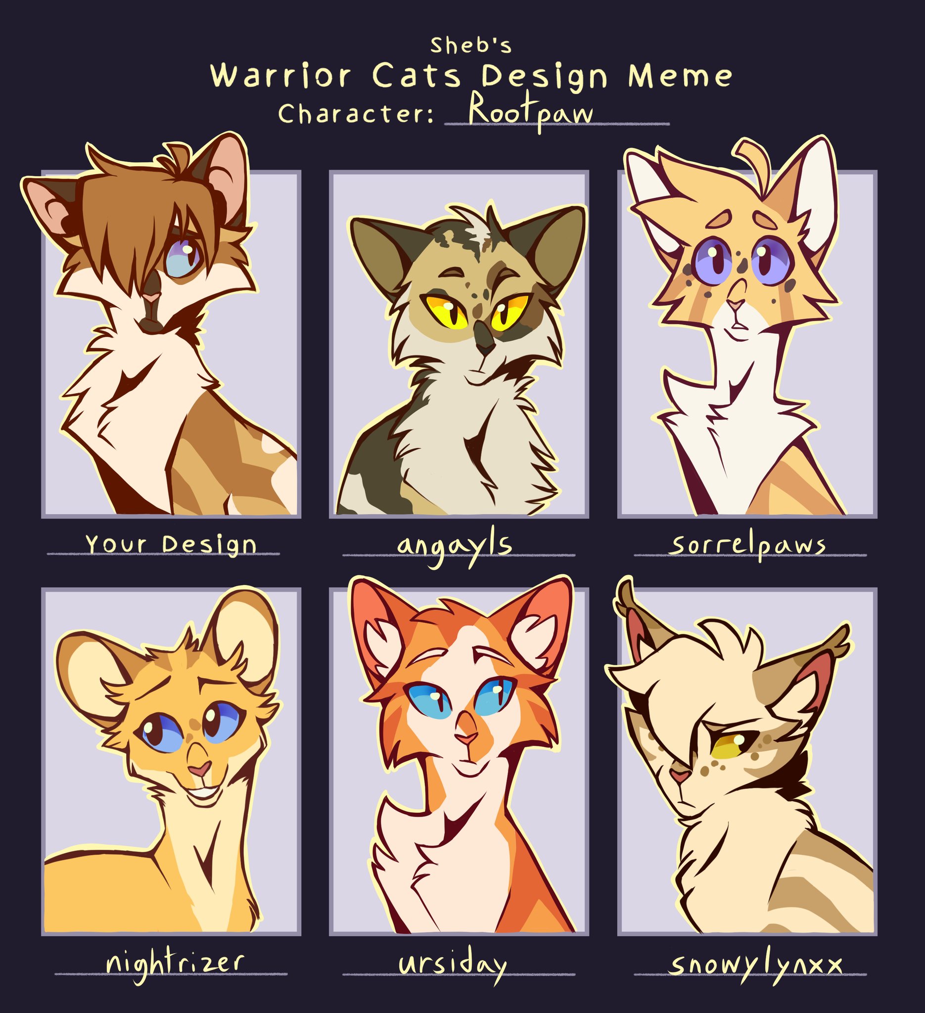 Lttleghost I Did Deaksheb S Warriorcats Design Meme This Was A Fantastic Meme Idea I Love All The Designs The Fandom Makes And This Was So Much Fun To Do I