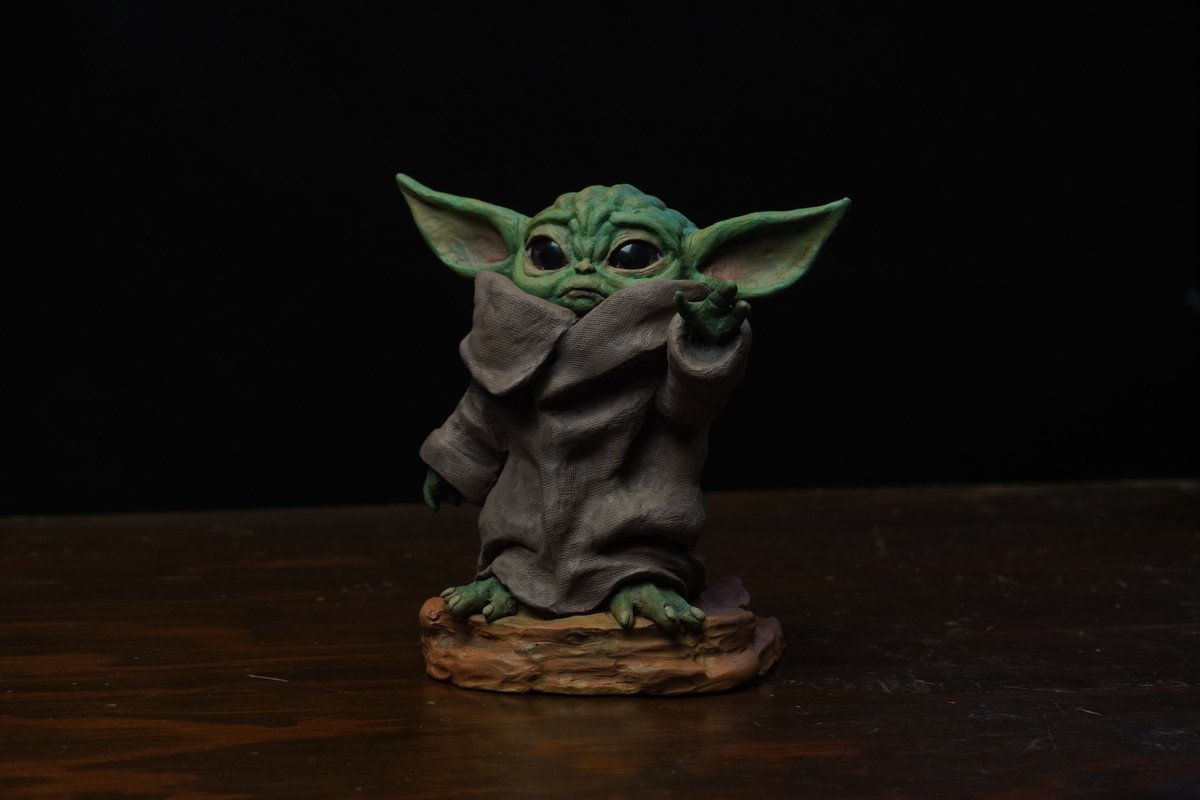 DoctorGaruda's tweet image. #BabyYoda Sculpture @disneyplus @themandalorian