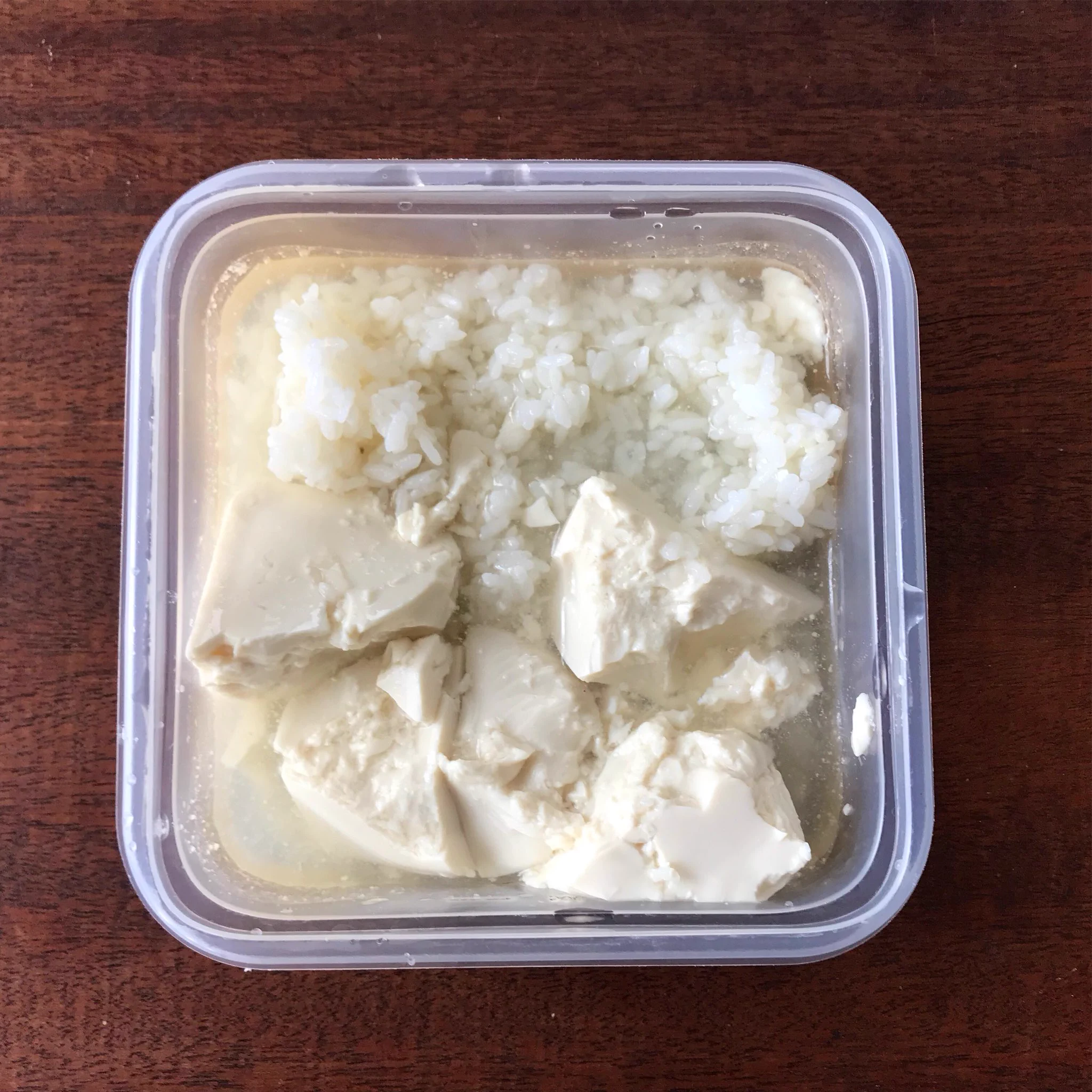 寒い日にめっちゃお勧め！レンジで出来る豆腐雑炊‼
