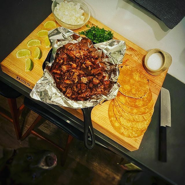 swassmike's tweet photo. #Tacos are never far away when you keep #carnitas on hand.  Appears the #dog isn’t either.  @carnitas_uruapanchi #mexico #mexicanfood #carnitasuruapan #cilantro #pilsen #chicago #pantry #alwayshavecarnitasonhand https://t.co/ijHaMtBuZO https://t.co/x2vQxSvkPj