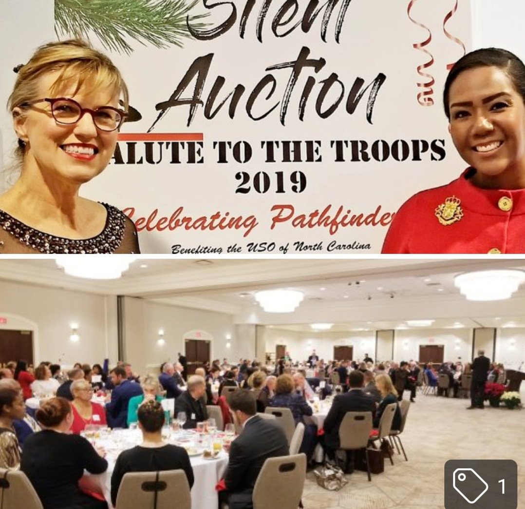 VNwasike's tweet photo. Great time tonight at the Charlotte World Trade Association's 6th Annual "Salute to the Troops" holiday event supporting the USO of North Carolina. https://t.co/OTFwwYYeNF