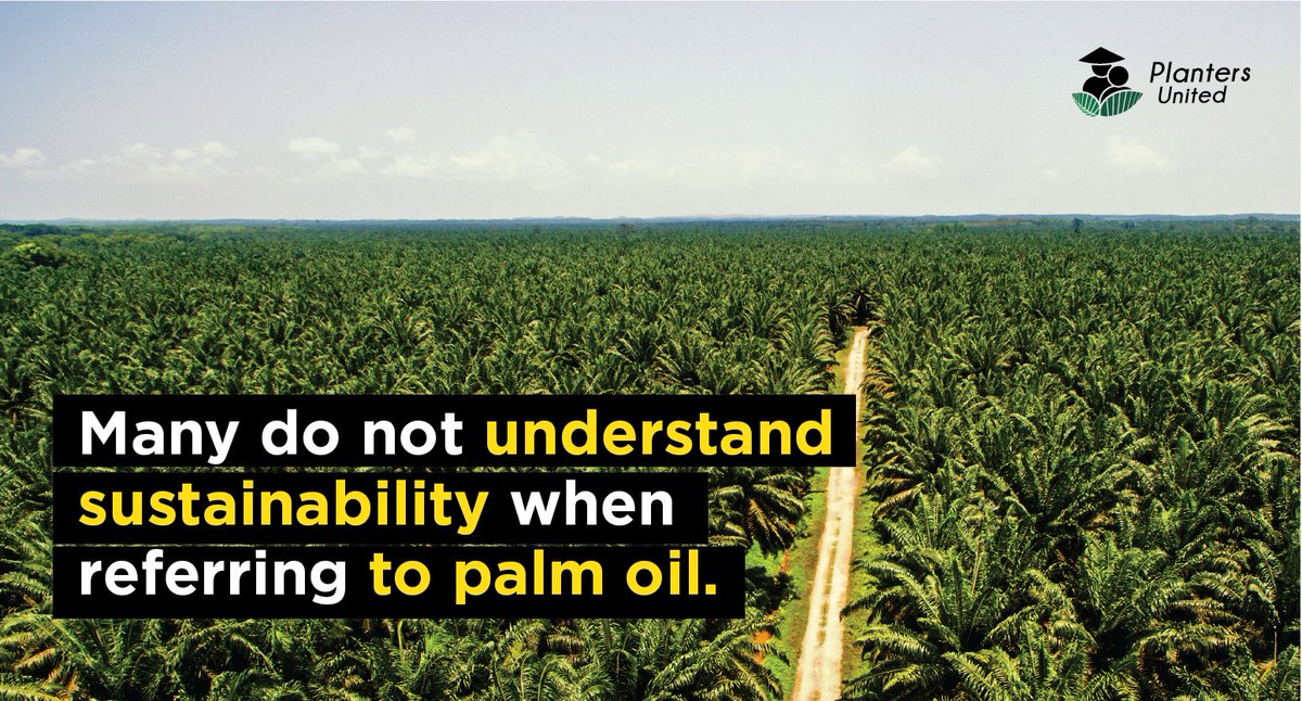 plantersunited's tweet photo. GM of Thailand’s Univanich Palm Oil Public Company Ltd, Harry Brock of Britain said “I often found many people, even conscientious consumers in the UK, did not understand what they meant by sustainability when they referred to palm oil”.

#PalmOil #Malaysia #PlantersUnited https://t.co/sPgsIuuzBZ