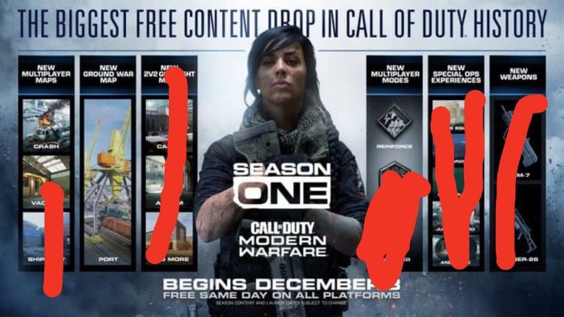 ChrisRood41's tweet photo. @InfinityWard What you claimed vs. what we got. #wheresourcontent https://t.co/3AEsnSA28c