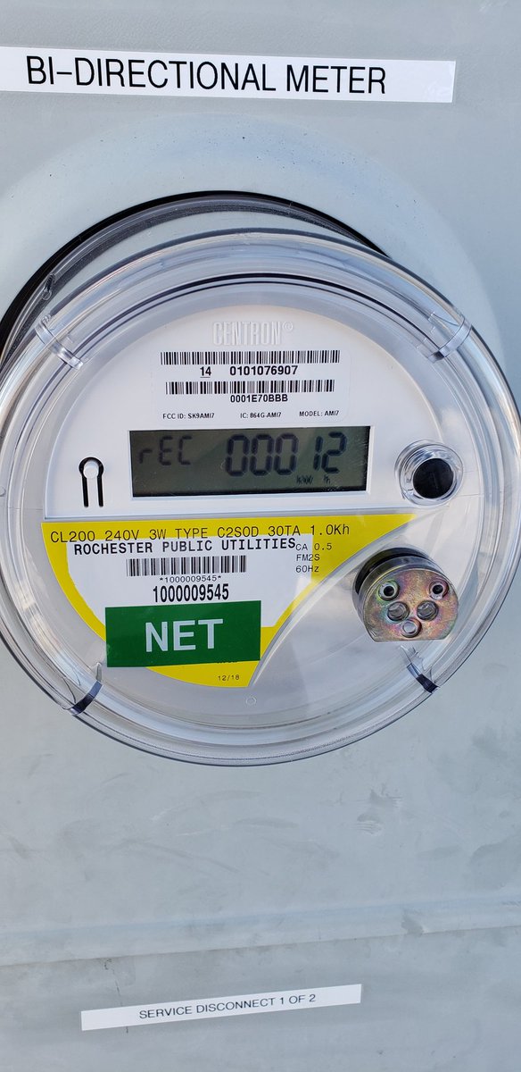 jungleboyj's tweet image. My #solarpower system went online today! Produced 23.72kWh on an average winter day. Pushed 12 of that back to the grid. Can&apos;t wait to see what I can do as thre days get longer and thre system works at more than half strength. @rpuoutages #rochmn #SolarConnection