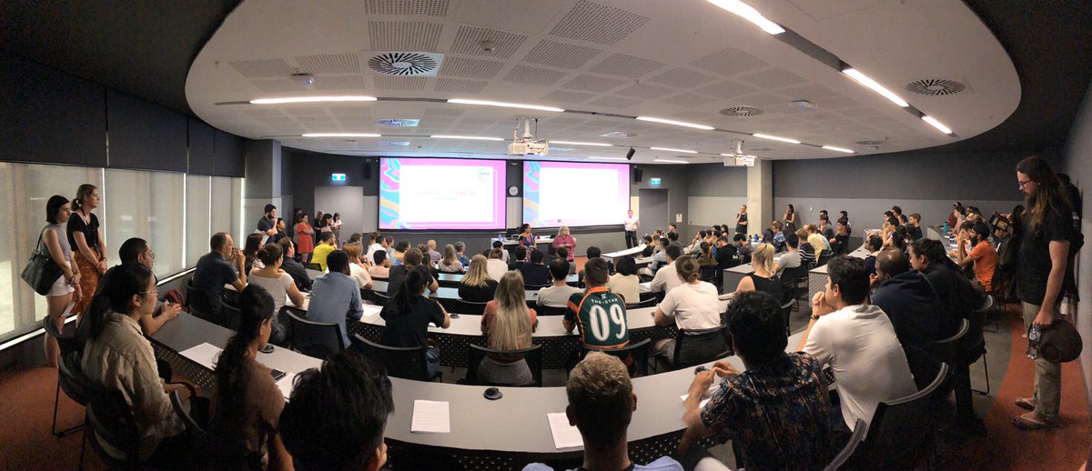 Standing room only at the USyd Town Hall, massive turnout from Higher Degree by Research students fighting against pay inequity