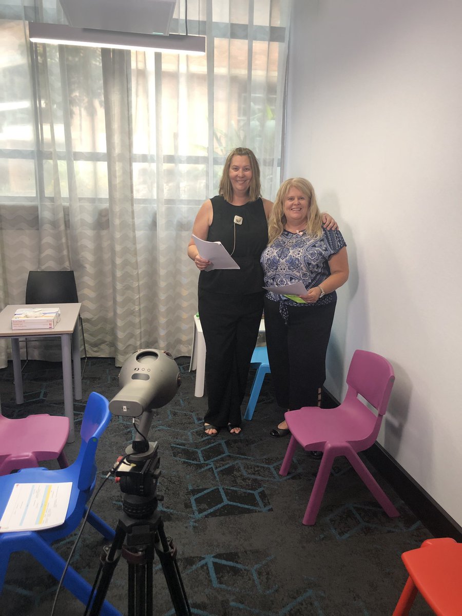 Fun day at the <a href="/Uni_Newcastle/">University of Newcastle</a> speech pathology clinic filming for our #OMA_VR_teaching_tool <a href="/walters_joanne/">Joanne Walters</a> <a href="/Start_Beyond/">Start Beyond</a> <a href="/KlugeDr/">Murielle Kluge</a> @CathyColeborne <a href="/SPUN_UoN/">Speech Students @UoN</a> #STEP1 <a href="/UON_research/">Uni Newcastle Research</a> <a href="/EdArtsUON/">Education & Arts UON</a>