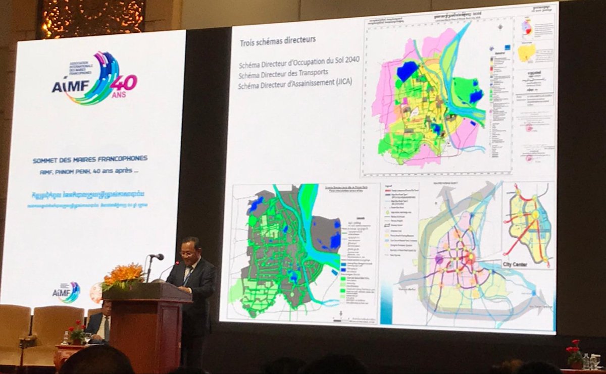 L'<a href="/AFD_France/">Agence Française de #Développement (AFD) 🇫🇷 🇪🇺</a> présente au 40e congrès de l'<a href="/AIMFrancophones/">AIMF</a> à #PhnomPenh en présence de SE M. KHUONG Sreng, Gouverneur de Phnom Penh, afin d'échanger sur la #ville #résiliente et les défis de la reconstruction urbaine. Merci pour l'accueil et la participation d'@OIFfrancophonie