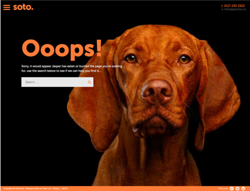 wearesoto's tweet photo. There are so many benefits of having a brilliant 404 page... here are our favourites! 
#websites #404pages #Webdesign  
https://t.co/kPrdZGoUoF https://t.co/Fx9tWlMzsS