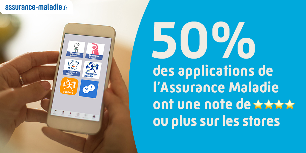 9, c’est le nombre d’applications mobiles que l'Assurance Maladie met à disposition des assurés ou des personnels de santé, avec des mises à jour régulières (4 l'ont été depuis septembre 2019) 👉https://www.ameli.fr/paris/assure/actualites/lapplication-ameli-pour-smartphone-et-tablette-fait-peau-neuve …