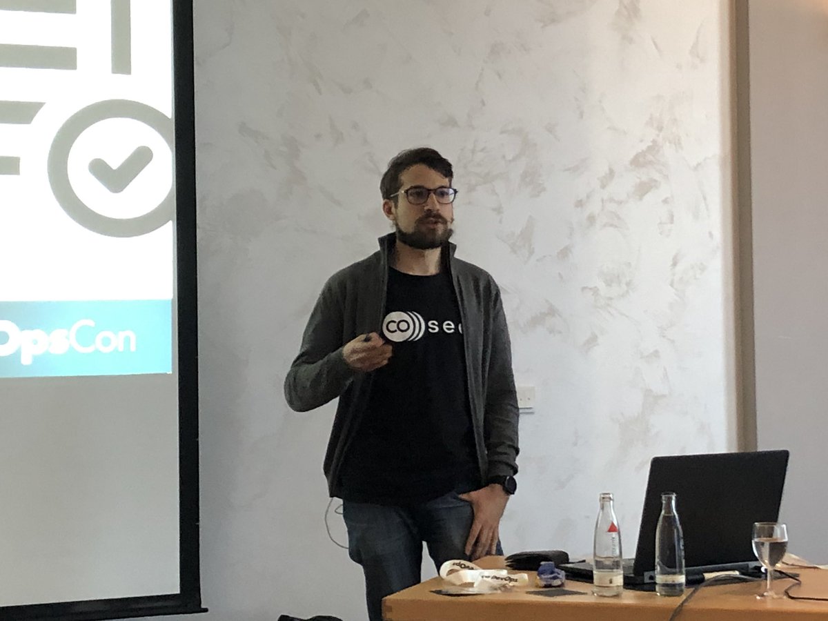 Kudos for an interesting talk about bringing a Financial on-premise application to #EKS. #DevOpsCon