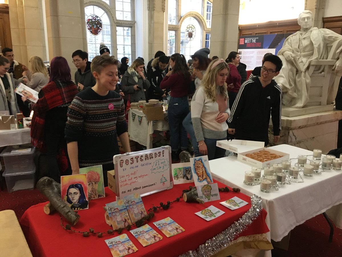 CareersAndIdeas's tweet photo. A-level student form @CAVC selling their own products at @cardiffuni Christmas market.
#Enterprise #ChristmasMarket #testtrade https://t.co/QFLtnUFP9f
