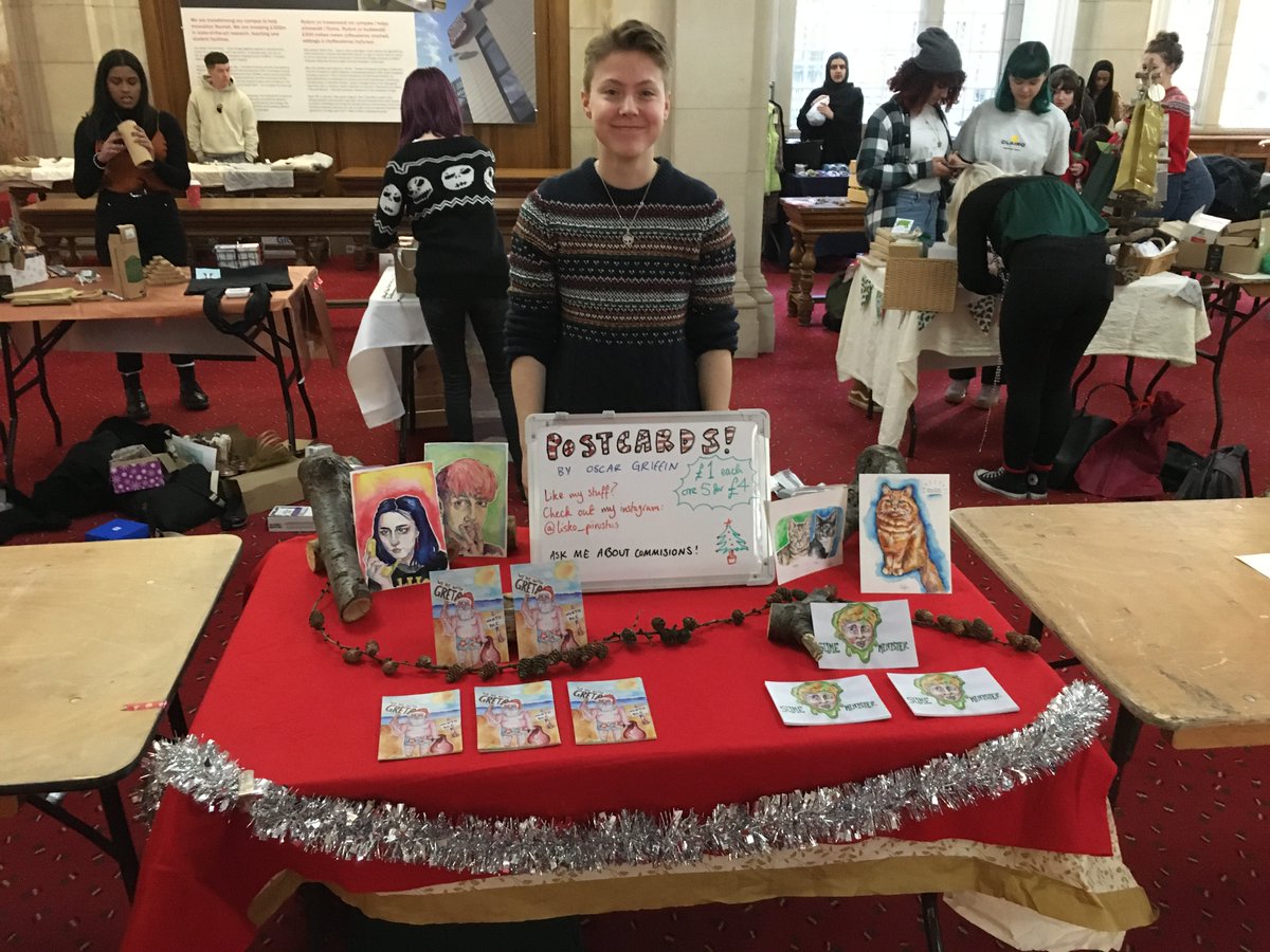 CareersAndIdeas's tweet photo. A-level student form @CAVC selling their own products at @cardiffuni Christmas market.
#Enterprise #ChristmasMarket #testtrade https://t.co/QFLtnUFP9f