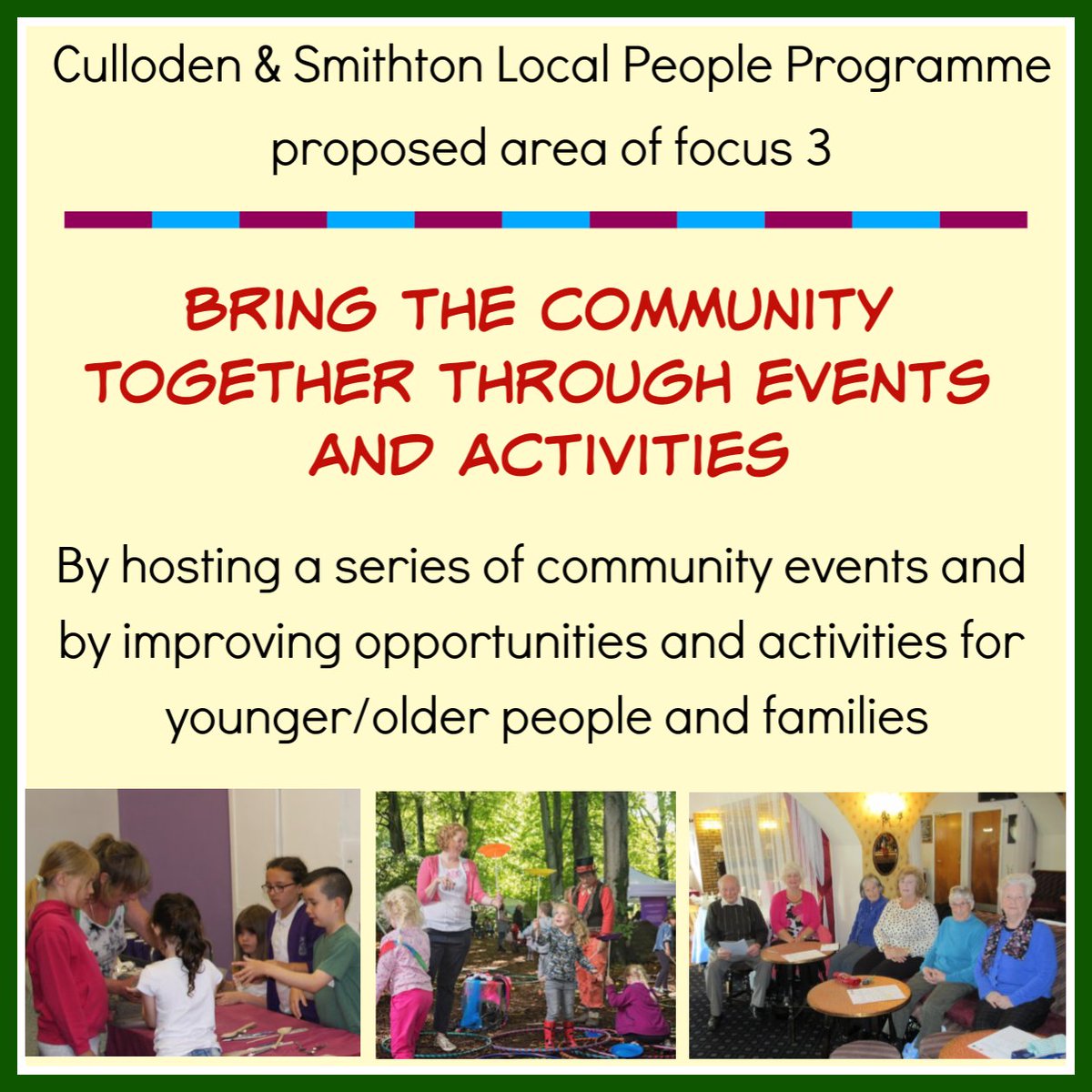 Cull_Smith_LPP's tweet photo. Working to make Culloden &amp; Smithton a happier &amp; healthier places to live since 2015. Time to plan for next phase now. What do you think? Can you work with us? @tcvtweets @Peoples_health @smithtonpc @HighlandCouncil @hlhsocial https://t.co/rhruNfF7qI