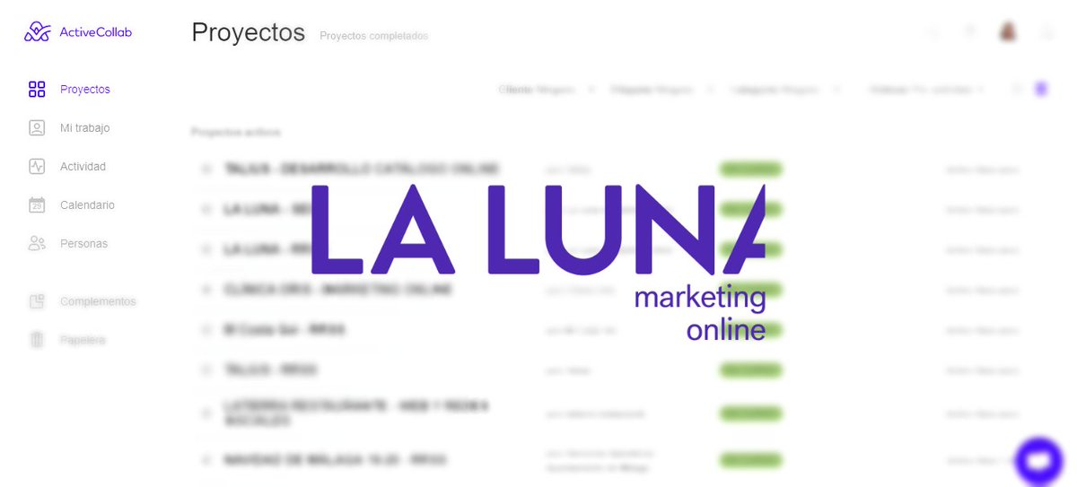 LaLuna's tweet photo. 👨🚀 En La Luna trabajamos con #ActiveCollab.
Esta herramienta nos sirve para tener siempre todo el #trabajo bajo control, organizado, y asegurar que las tareas más importantes de cada cliente sean las que se lleven a cabo las primeras. 👏 https://t.co/QICRFwm7MC