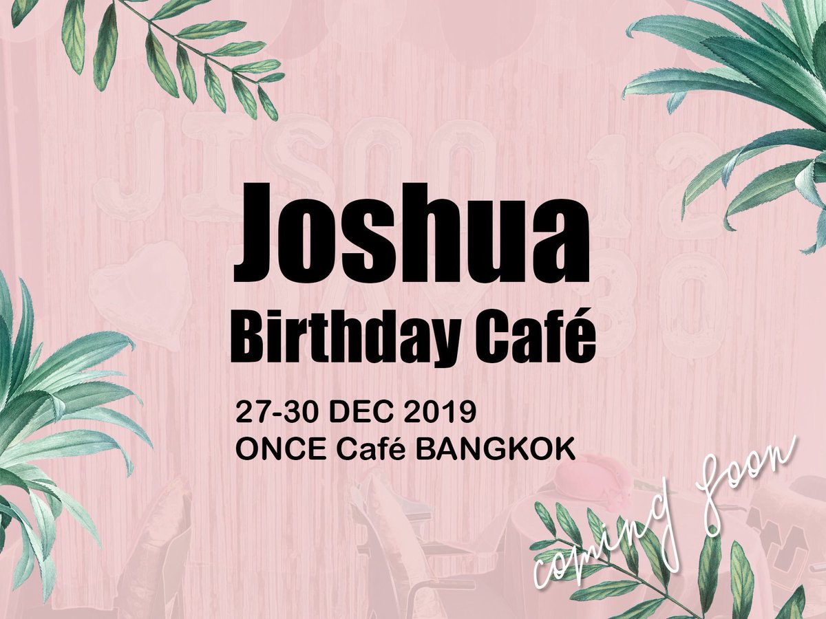 JoshuaBDCafeTH's tweet photo. 𝙘𝙤𝙢𝙞𝙣𝙜 𝙨𝙤𝙤𝙣... ☕️💕
#191230JoshuaBDCafe https://t.co/pZCipEbGKf