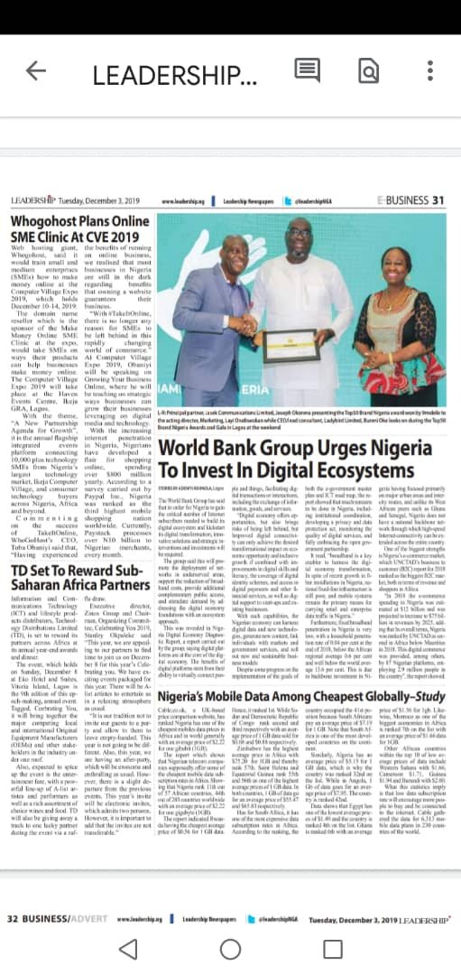 CVExpo19's tweet photo. Whogohost to host online SME Clinic at Lagos Computer Expo

https://t.co/38qnseQva1

#CVE2019 https://t.co/V15mLtc4m3