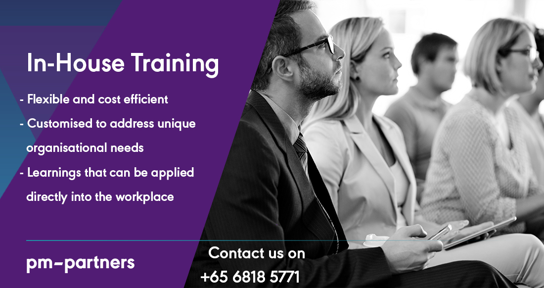 PMPartnersSG's tweet photo. Many organisations find in-house training courses are a cost-effective way to meet their employee’s development needs. We can tailor any course or modules of various courses for delivery in your organisation. Follow the link for more information: https://t.co/lfff1Xzcuq https://t.co/OtAMqlz7Uy
