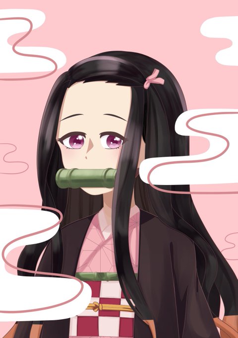 alice!さんがTwitterに投稿した竈門禰豆子(鬼滅の刃)のイラスト。