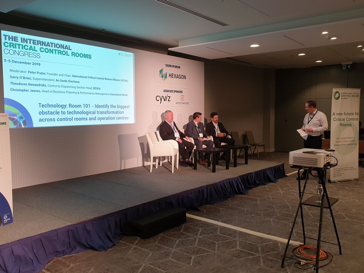 Our first panel considers which obstacles to technological transformation across control rooms they would like to consign to Room 101. #ICCRA19