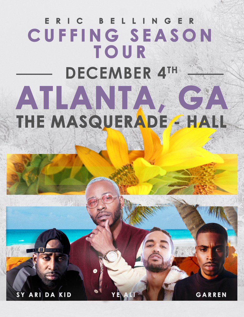 XeryusG's tweet photo. Tomorrow Night Catch Me Performing Live w/h @EricBellinger in #ATL πΈπ₯π₯π₯π₯πππ #CS3Tour https://t.co/uZBGy31nXT