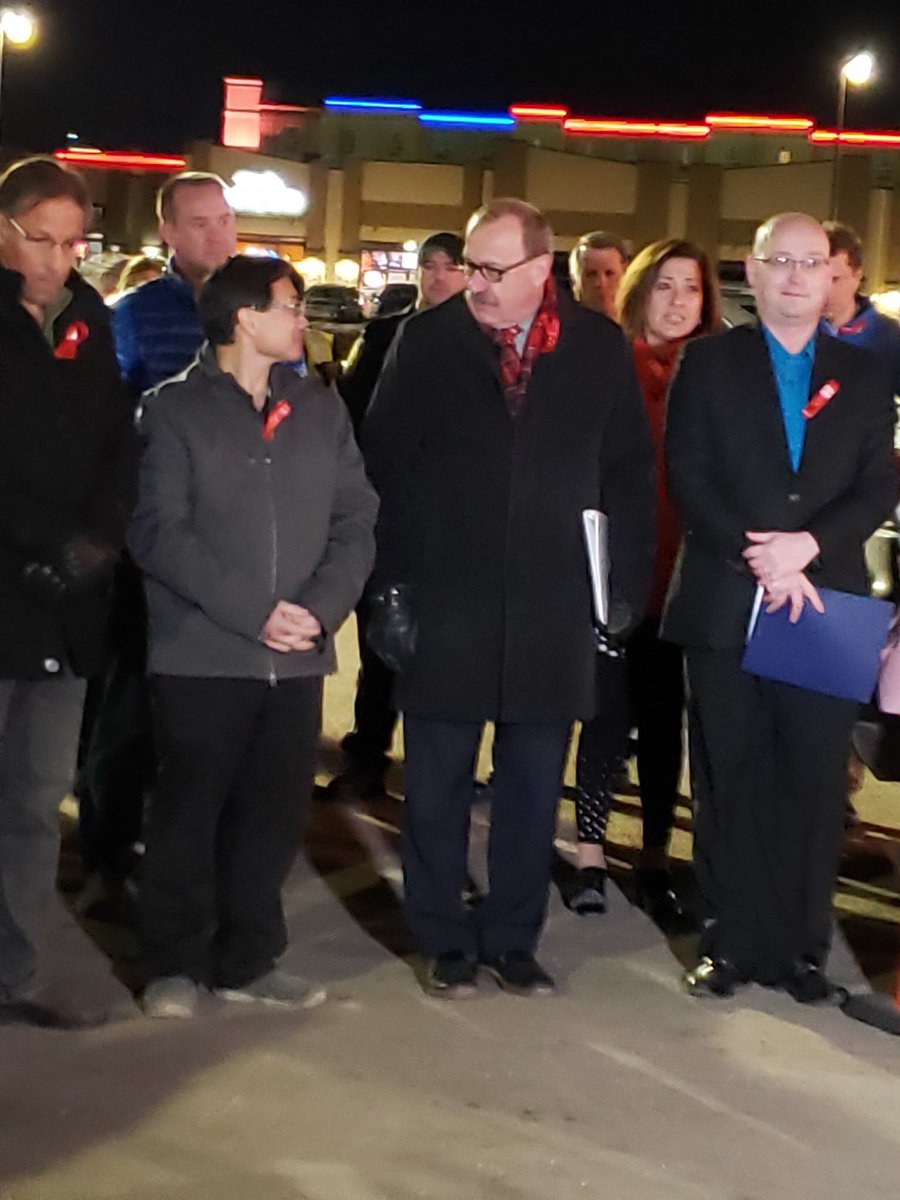 ATBRosetta's tweet photo. Great community support this evening at the MADD Parkland Chapter 32nd Annual Red Ribbon launch!Shout to Brenda Johnson &amp; Barb Scully, incredible advocates in saving lives &amp; supporting victims of impaired driving! #redribbonlaunch #arrivealive #dontdriveimpaired #communitystrong https://t.co/Kl0n0Mf77d