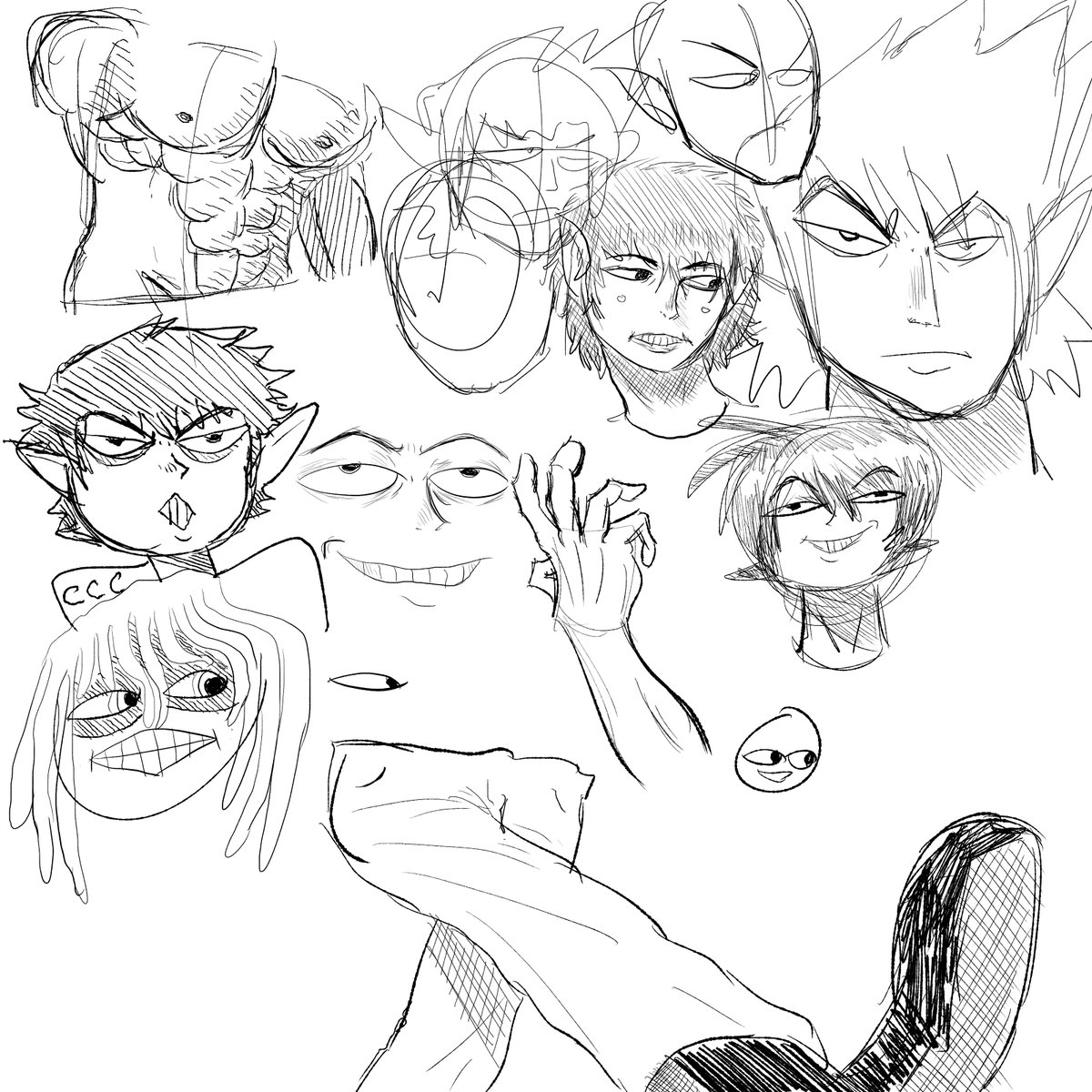 Messing around with Clip Studio Paint 'Realistic' pen tools 