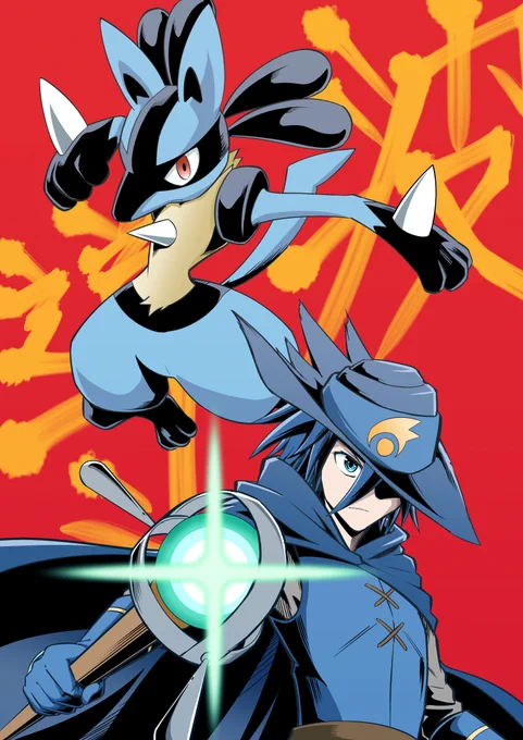 劇場版ポケモン ミュウと波導の勇者ルカリオから
アーロンさんとルカリオ

漫画版のラスト1Pはお気に入り😆 