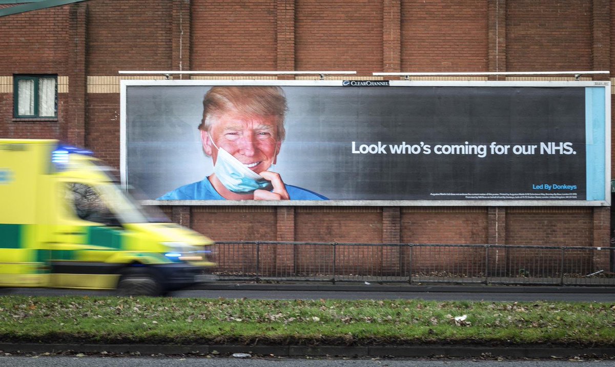 “When you’re dealing in trade everything is on the table. So the NHS or anything else... absolutely.” <a href="/realDonaldTrump/">Donald J. Trump</a> June 2019
#GetJohnsonGone