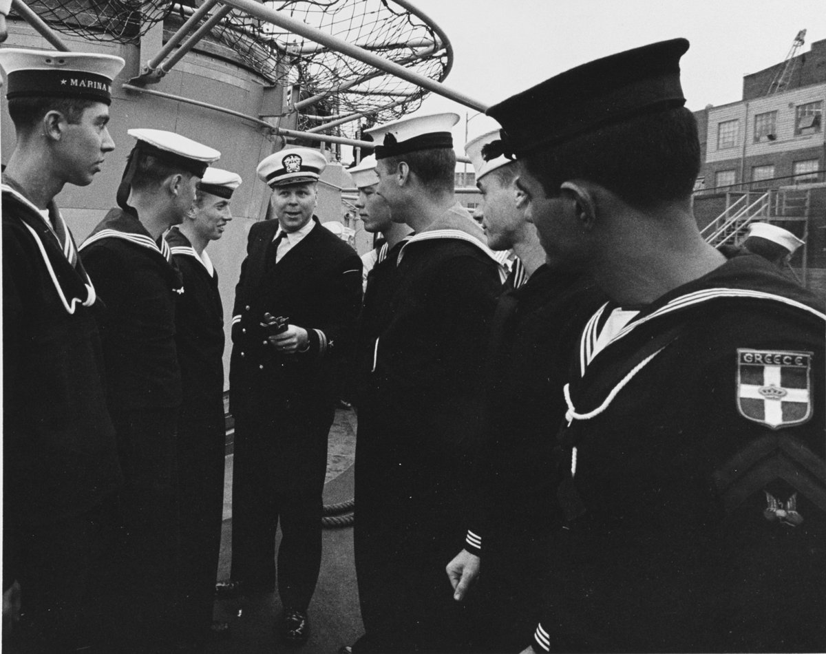 CavasShips's tweet image. Noble #NATO one-off: From June 1964-Dec 1965 US #destroyer CLAUDE V #RICKETTS DDG5 operated with a mixed crew of US, German, Italian, Greek, Turkish, Dutch &amp;amp; British crewmembers as a test for a proposed Multilateral Force. The MLF was never formed nor was the scheme repeated