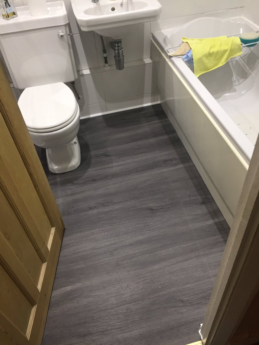 home_improvers's tweet photo. Really cool Luxury vinyl, quick and simple to install. Cracked tiles removed, ply-board laid to shore up floor boards, underlay, click in place luxury vinyl. Finished product is 100% waterproof, perfect for bathrooms. #HomeImprovement #thehomeimprovers #luxuryvinyl #bathrooms https://t.co/uWZnFgYuVL