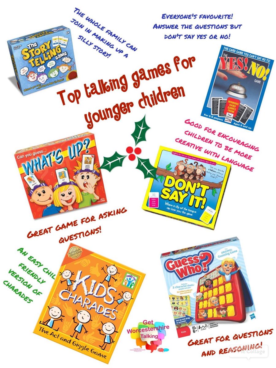 SLT_Worcs's tweet photo. To go with our tip of the week - our top talking games for younger children and for families 🎄🎅🏻🤶🏻🎄 #sltworcstip #play #communicationfriendly #toys #santa 

@WorcsHealthCare @sar_smith @HMcCone_SLT @MegD121 @vixthespeechie @bethanie_SLT https://t.co/YNq5yiC1lA
