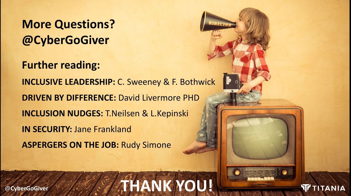 <a href="/InclusionInst/">Lisa Kepinski</a> <a href="/tinnaCnielsen/">Tinna C Nielsen</a> <a href="/inclusionnudges/">Inclusion Nudges</a> Well deserved too! I love your book (full of fast wins and practical advice). I always give you a shout out when I speak at inclusion &amp; diversity events. 💜
#InclusionNudges #Infosec #HR