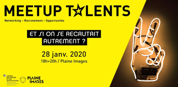 Apec_HDF's tweet photo. ➡ Vous êtes à la recherche d'un emploi, d'un stage ou une entreprise ?
 
🗓️  le 28 janvier 2020 à 18h pour la seconde édition de #MeetupTalents de @plaineimages  
Une 2nde édition sur le thème les métiers #créatifs de l'image, du jeu vidéo ... 

https://t.co/hor8DQhUng https://t.co/ZpX1KHk6KN