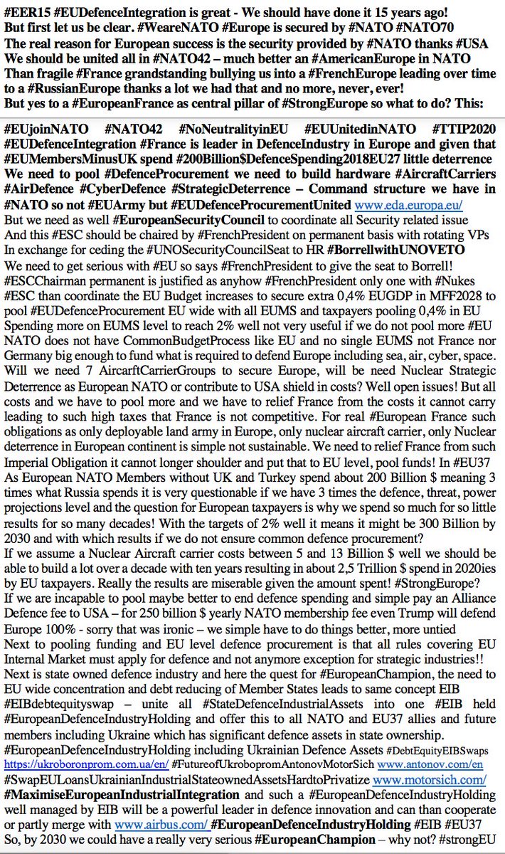 GunterFehlinger's tweet photo. @EUROCHAMBRES @vonderleyen @EU_Commission @ukraineoffice #ETR sends bets regards to #President #Leitl and please the real priority what needs to be done or can be ignored at major costs...are online at https://t.co/43lFEgSnPR #EU37 #NATO42 #Euro34 #EAP13 and #EuropeanEconomicReform #EUEnlargement and DefenceIntegration incl. Ukraine https://t.co/zg4MbTbMLE