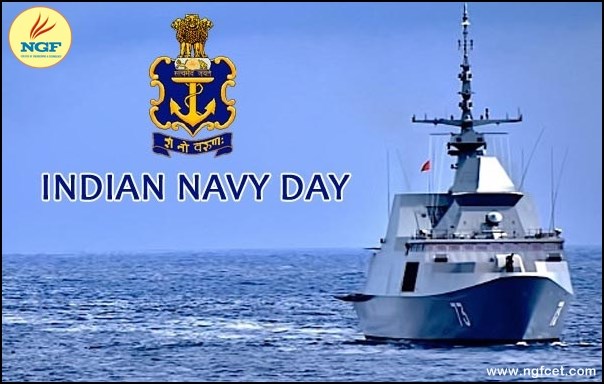 NGFCollege's tweet photo. Indian Navy Day is celebrated on 4th Dec to recognize the achievements of Navy and its personnel towards the country. 4 December was chosen as on that day in 1971, during Operation Trident, the Indian Navy sank four Pakistani vessels including PNS Khaibar.

#IndianNavyDay
#NGFCET https://t.co/Ck00FZn0TL