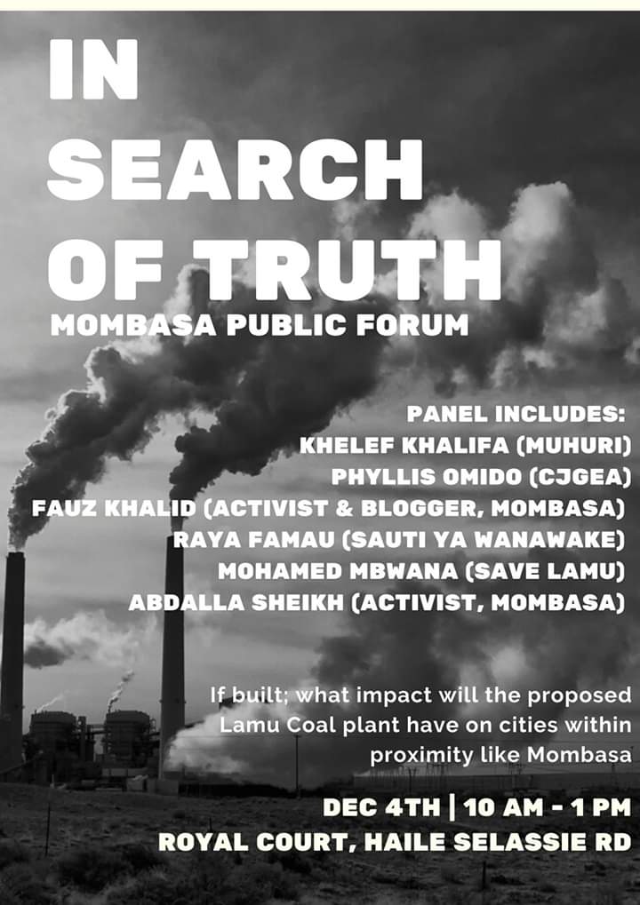 skkariz's tweet photo. #DeCOALonize #ClimateActionNow #ClimateEmergency #Insearchofthetruth Just as the Court ruled on the Coal Plant!. We have started the Public Forums across the counties that will suffer more! @350_kenya @350Africa @350 @350action @deCOALonize @Rukiya_Khamis @ClimateReality @PACJA1 https://t.co/aKFqhe9k3I
