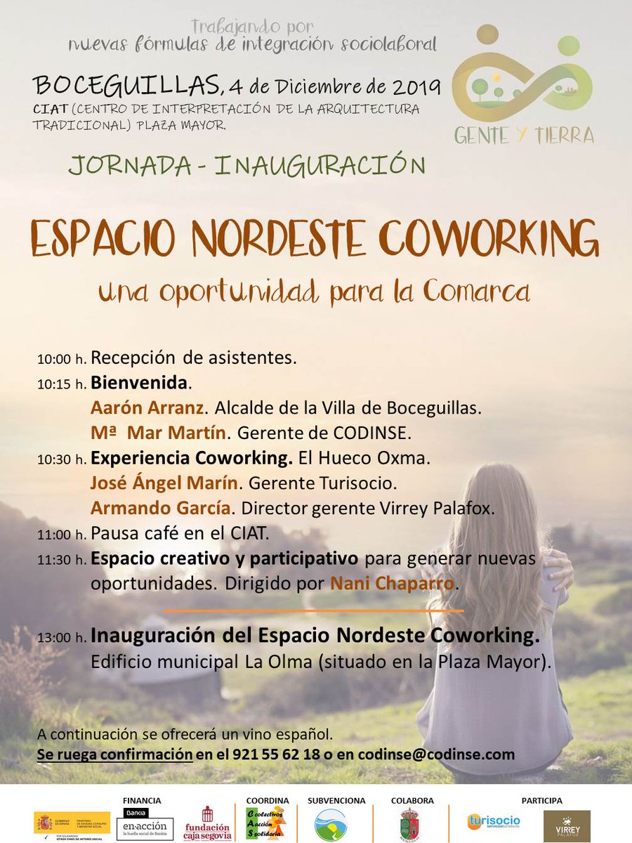 CODINSE, junto con el Ayuntamiento de Boceguillas, organizan una Jornada-Inauguración del “Espacio Nordeste Coworking". Una oportunidad para la Comarca”. Esta misma mañana...