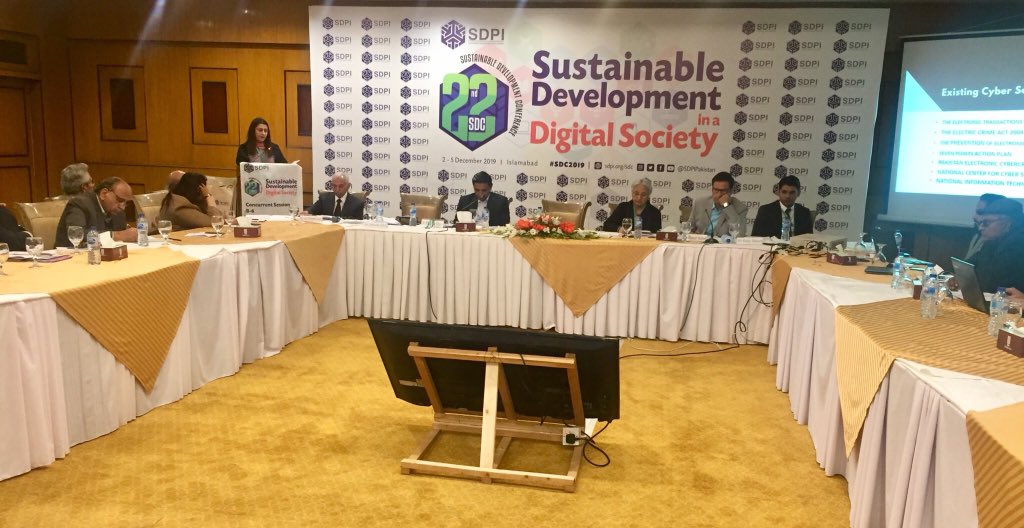 aymaanzahid's tweet image. Cyber security expert Ms. Zaheema Eckbaull addressing the @SDPIPakistan #Conferenceon  Panel On “Cyber Security and Cyber Crime in a Digital Society” 
#IntlConference #CyberSecurity #SDPI #Islamabad 🇵🇰

@imegswg @Official_BU @ZaheemaI @PakistanNavy @dgprPaknavy @OfficialDGISPR