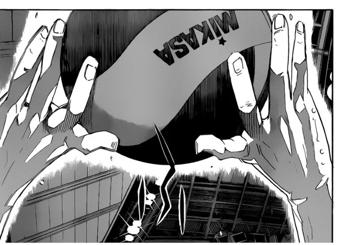 So I reread the manga again and CAN WE JUST STOP HERE AND APPRECIATE KAGEYAMA'S LONG AND BEAUTIFUL FINGERS? 