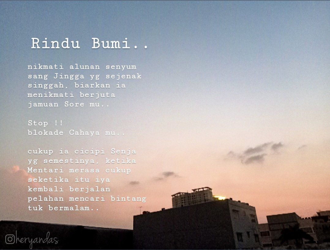 "suguhkan Tamu yg singgah dengan kopi yg nikmat bukan Hati"
•
•
#sajaksenja #RinduBumi #senja #pemburusenja #sajakrindu #rindusenja #viral #quotesdaily #sajakcinta #bucin #jomblofisabilillah #jomblo #filosofia #senjakarta #kopi #sajaksore #sajaksenja #kopisore #filosofisenja