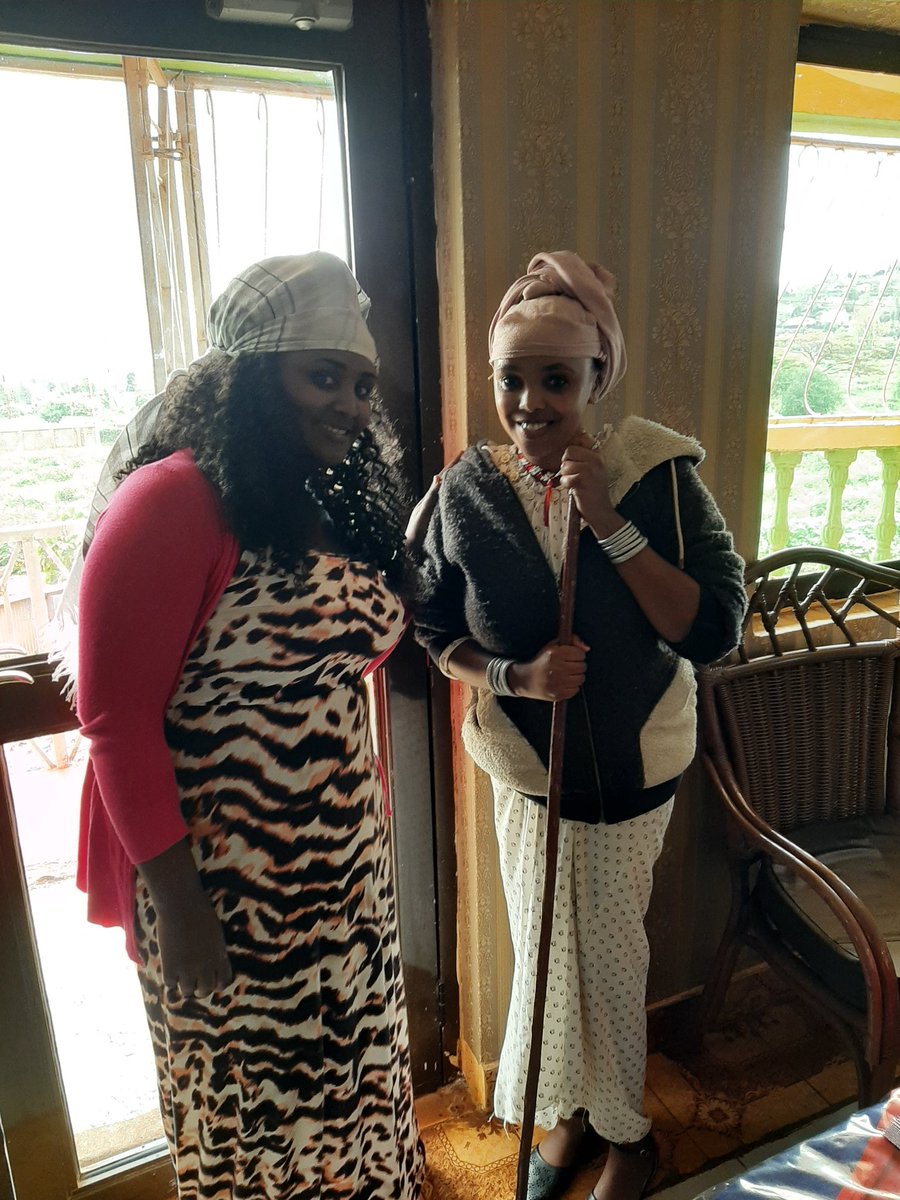 MarsabitF's tweet photo. Burji's Bogalech Gossa and Borana Finests Lokho Ashane on their way to Loiyangalani Cultural Festival. The two were popular artists based in Ethiopia. 
#MLTCF2019 https://t.co/43xZG2ZcXw