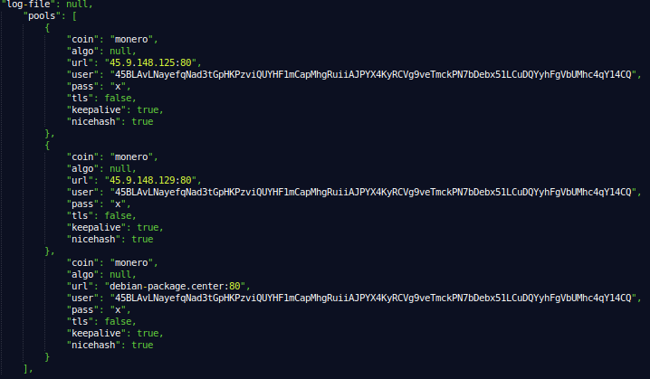 luc4m's tweet photo. perl #ircbot bundled with xmrig #monero miner ..  
VT:91dc255b7a457fff4a7636019be61e0d
https://t.co/WcH2CGeKQN

c2 debian-package,center 45.9.148,125 45.9.148,129 (80,443)

CC @bad_packets @malwrhunterteam @HazMalware  @James_inthe_box @MisterCh0c https://t.co/G6lrXik3Rj