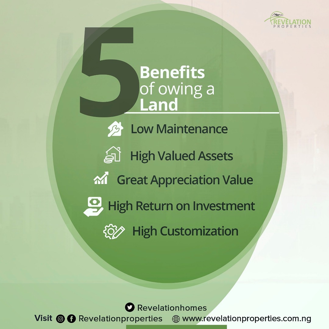 If you're not yet a land owner; here are 5 reasons why you should absolutely work towards being one. Don't forget we have amazing deals in high potential areas like Ibeju Lekki. Send us a message to get details. . . . #Shiloh2019 #WednesdayMotivation #Nigeria #WednesdayThoughts