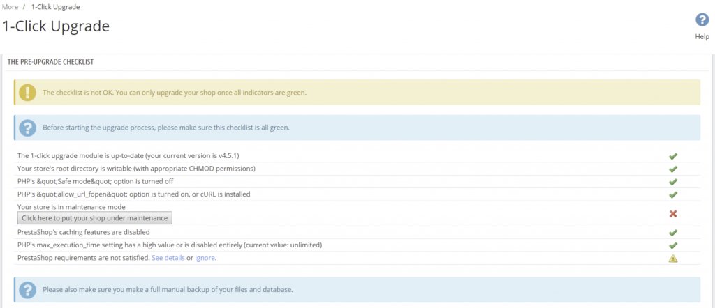 pheonixsolution's tweet image. How to Upgrade PrestaShop - Using a 1-click upgrade module

Date posted: 18/11/2019

In extreme worst cases, the manual upgrade process is too tedious, there is an alternative – a free module 1-click update.  #oneclickupgrade #Prestashopupgrade blog.pheonixsolutions.com/how-to-upgrade…