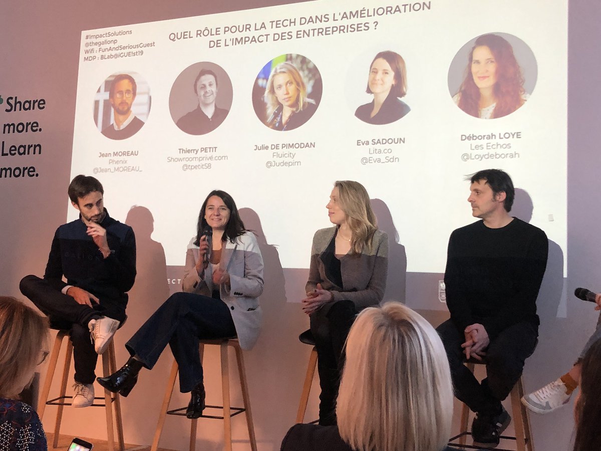 IsabelleRabier's tweet image. C’est parti pour la table ronde #impactsolutions de @TheGalionP avec @Loydeborah des Echos, @tpetit58 @Jean_MOREAU_ @Eva_Sdn et @Judepim