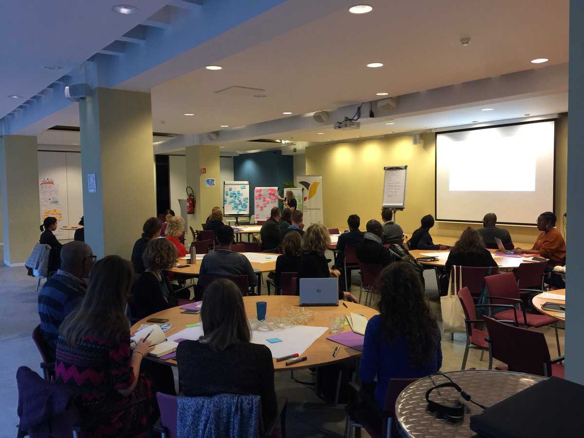 SteffDeprez's tweet image. Starting day 2 of the #OMLCWinterschool in Brussels. Working actor-centered during the Intentional Design stage #outcomemapping