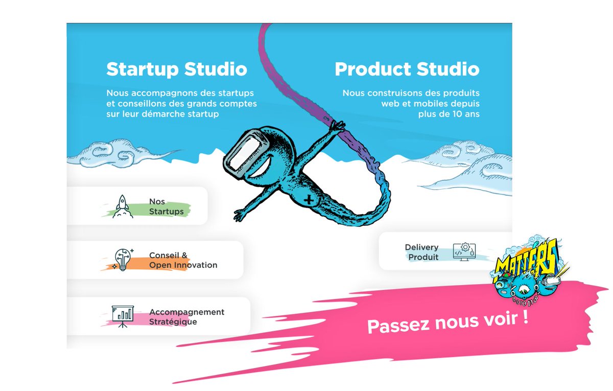 matterstech's tweet photo. Venez rencontrer @matterstech cet après-midi lors du SUPINFO Job Forum.
Nous recrutons des Développeurs JS et Symfony ainsi que des Ingénieurs Cloud/DevOps.
#Recrutement #NewJob #startups #ProductStudio #React #NodeJS #Symfony #Kubernetes https://t.co/yfoXVjq7lY
